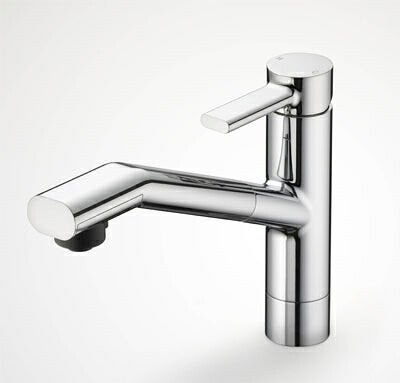 KVK 流し台用シングルレバー式シャワー付混合栓 KM908 KM908【純正品】｜換気扇の激安ショップ プロペラ君 32,910円
