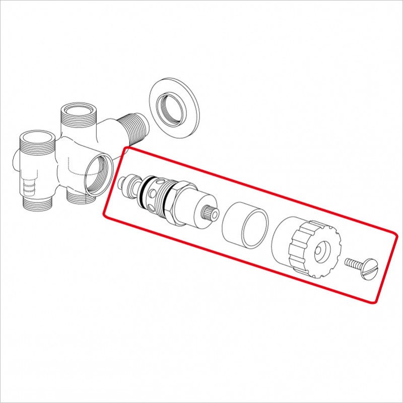 KVK KP789A/800 旧MYMM901用温調弁セット 旧MYM補修部品 構造部品 【純正品】