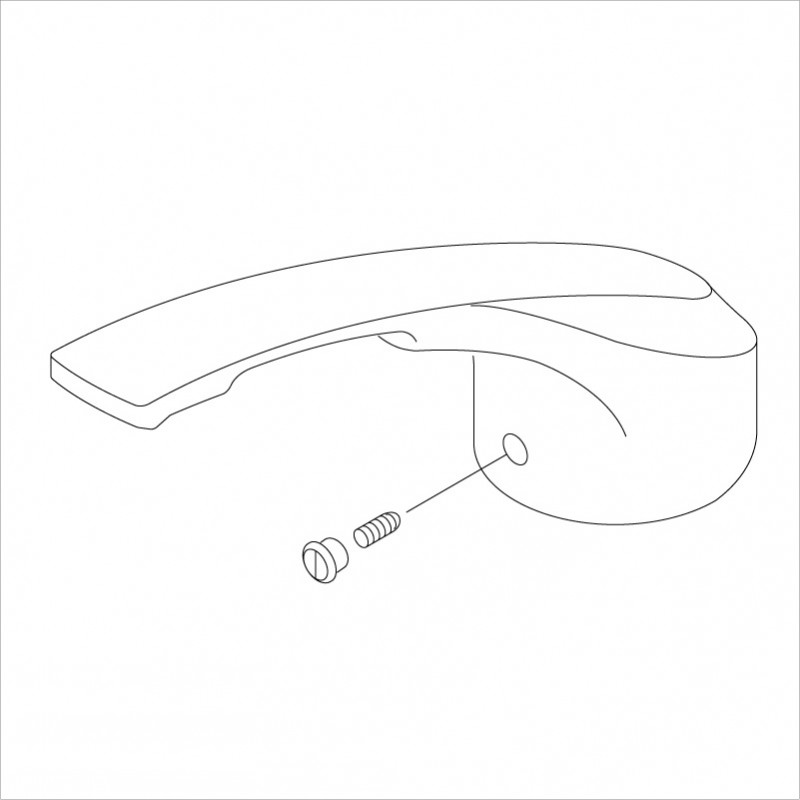 KVK KP1023B/800 旧MYMキッチン水栓用操作レバー 旧MYM補修部品 レバー・ハンドル 【純正品】