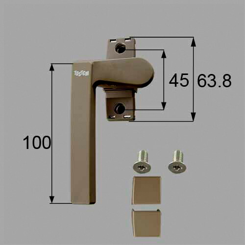 トステム netsa00055 カムラッチハンドル（左用） 窓（サッシ）部品[TTA27R×1 SPJ72L×1 SPJ72R×1 BI28×2] LIXIL リクシル 【純正品】