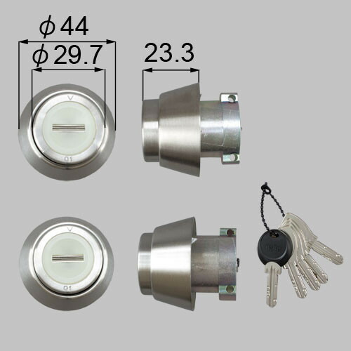 トステム z-1a1-dpcc ドア錠セット（ＭＩＷＡ ＤＮシリンダー） 玄関ドア部品 LIXIL リクシル 【純正品】