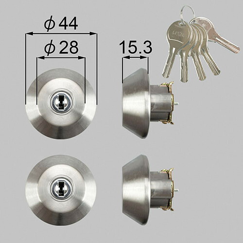 z-202-dsmb・ 部屋の入り口錠仕掛ける（ユーシン ＷＮ円柱） 部屋の入り口部屋の入り口部分品  LIXIL リクシル 【完全無欠品】
