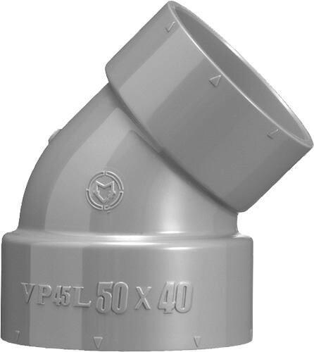 (20個入り) 下水道関連製品 排水特殊継手 VP排水特殊継手 VP45度異径エルボ VP45L VP45L100X40 Mコード:71264 (前澤化成工業、積水、東栄管機 他) 配管部品,管材 【純正品】|換気扇の激安ショップ プロペラ君