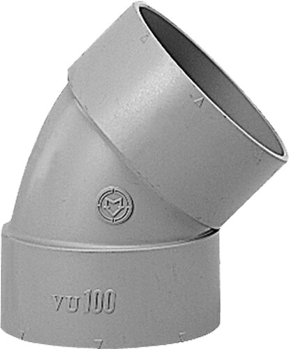 下水道関連製品 DV継手/VU継手 VU継手 VU45゜エルボ VU45L300 Mコード:77023 (前澤化成工業、積水、東栄管機 他) 配管部品,管材 【純正品】