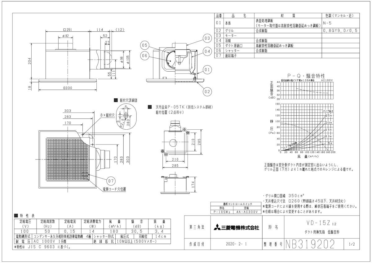 ☆正規品新品未使用品 VD-10ZC13-IN 三菱電機 MITSUBISHI ダクト用換気扇 天井埋込形 低騒音形 グリル別売タイプ 送料無料  discoversvg.com