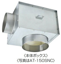 メルコエアテック 【AT-150SNC】外壁用（ステンレス鋼製／鋼板製） 防音形軒天チャンバーボックス（上昇限度埋込印字機・不燃・耐湿印字機） 当てはめる煙管150粍【完全無欠品】