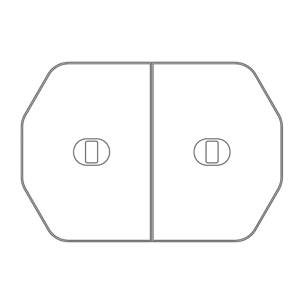 M16-4TKL]クリナップ 風呂フタ(組フタL:左仕様) ※納期約2週間 - 通販
