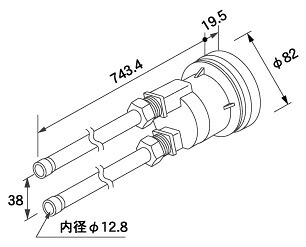 0704965 ノーリツ 給湯器 関連部材 循環アダプターHX 循環アダプター HX-SS700【純正品】