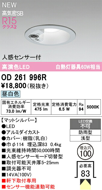 エクステリアライト オーデリック OD261996R