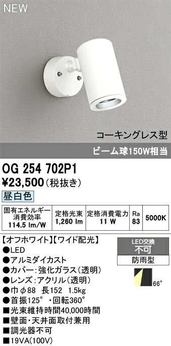 エクステリアライト オーデリック OG254702P1