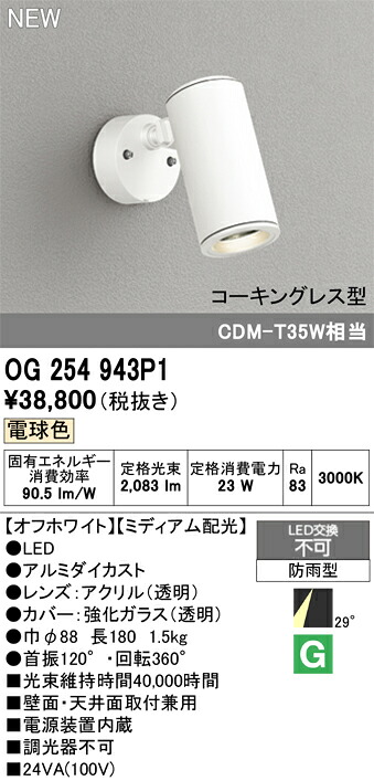 エクステリアライト オーデリック OG254943P1
