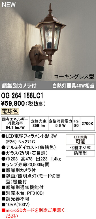 エクステリアライト オーデリック OG264156LC1