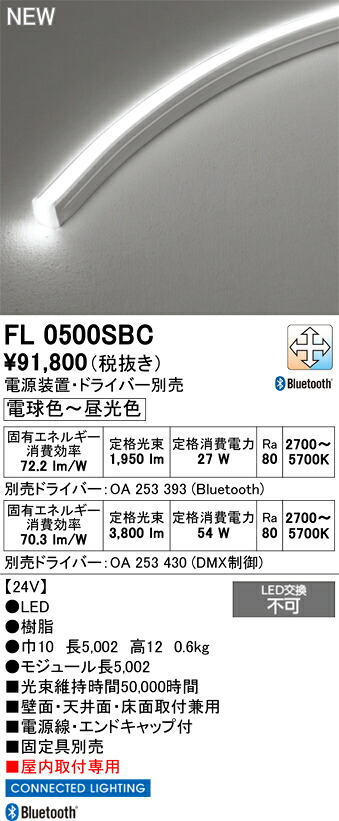 間接的な行動点火装置 オーデリック FL0500SBC