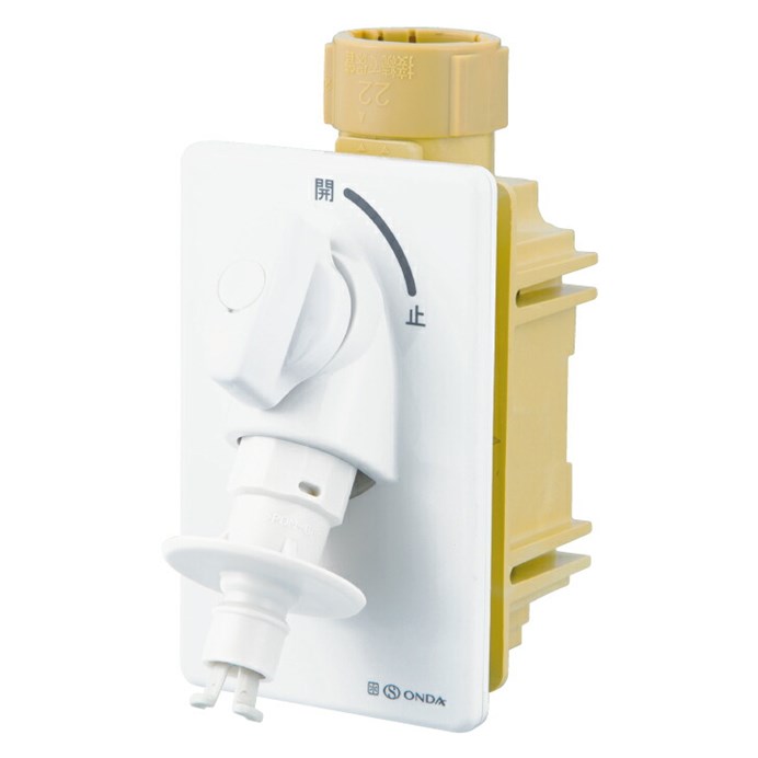 オンダ製作所 ONDA 【WF1-1325TW】 洗濯機用コンセント 13A（PEX・PB） サヤ管25 ウォーターハンマー緩衝機能付 逆止弁付 天井配管用 ダブルロックジョイント 架橋ポリエチレン管 接続