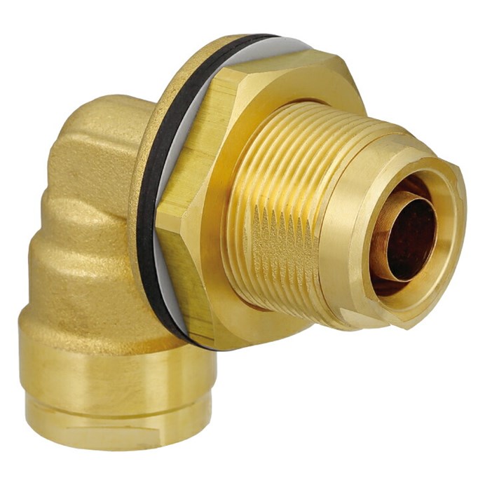 オンダ製作所 ONDA 【WL7-10-S-2P】 UB貫通金具 2個セット 10A（PEX・PB） ダブルロックジョイント 架橋ポリエチレン管 接続
