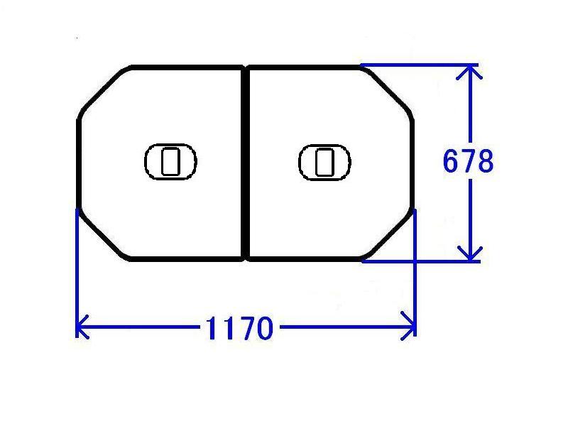 TOTO 軽量把手付組み合わせ式ふろふた (外寸:1170×678mm) PCF1220R #NW1 pcf1220r nw1【純正品】｜換気扇の激安ショップ プロペラ君