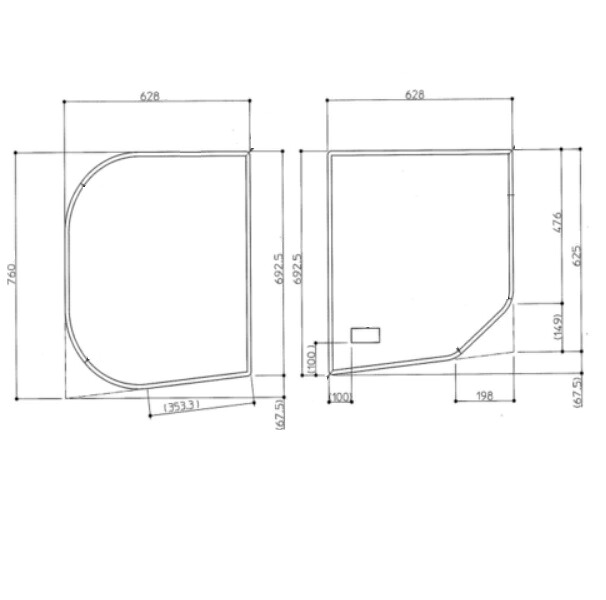 【EKK80058WR2】TOTO 風呂ふた 1300ラウンド風呂蓋R 部品 【純正品】