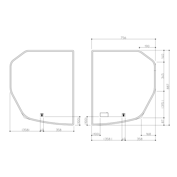 【EKK80064W2】TOTO 風呂ふた 1600ワイド風呂蓋（シール付） 部品 【純正品】