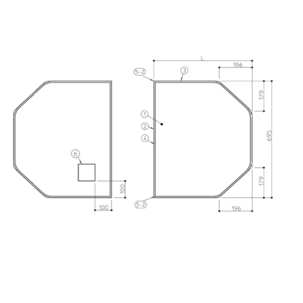 TOTO 一部分 【AFKKS84109KSAA21W】 ＷＢラクかるふた２枚 風呂王冠 【文句無し品】 浴室用設備-その他