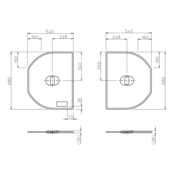 受注生産品【EKK84147TW1】TOTO 風呂ふた 把手無組合風呂蓋 1100 部品