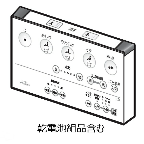 TOTO パーツ 【TCM892-1】 リモコン組品 リモコン 【純正品】