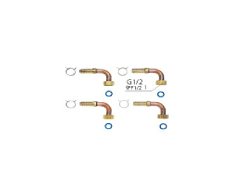 10個セットTWH4-SL 風呂追い炊き配管用ホース (ツイン) 1/2ホース部品セット (L) ケースロット:10セット 東洋アルチタイト 【純正品】
