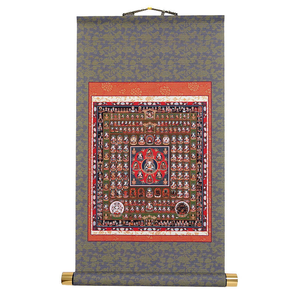 美品 掛け軸 胎蔵界曼荼羅 年中掛け g-3213-2.jpg