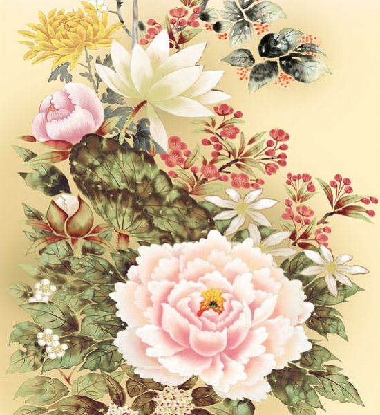 高級感 新品 掛け軸 富貴花 吉井蘭月 尺五 掛軸 花 花鳥画 - 花鳥 高級感 新品 掛け軸 富貴花 吉井蘭月 尺五 掛軸 花 花鳥画 - 花鳥