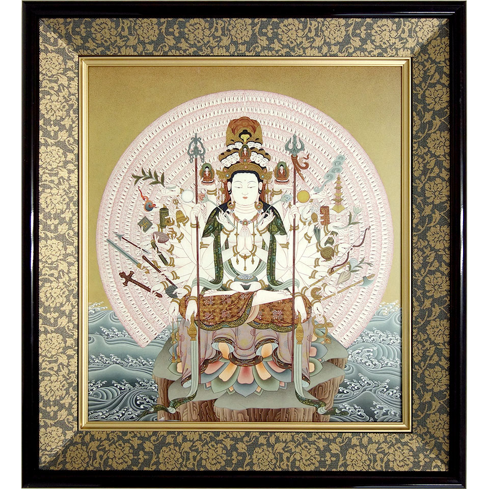 菩薩画 ガラス額縁付き y84026-2.jpg