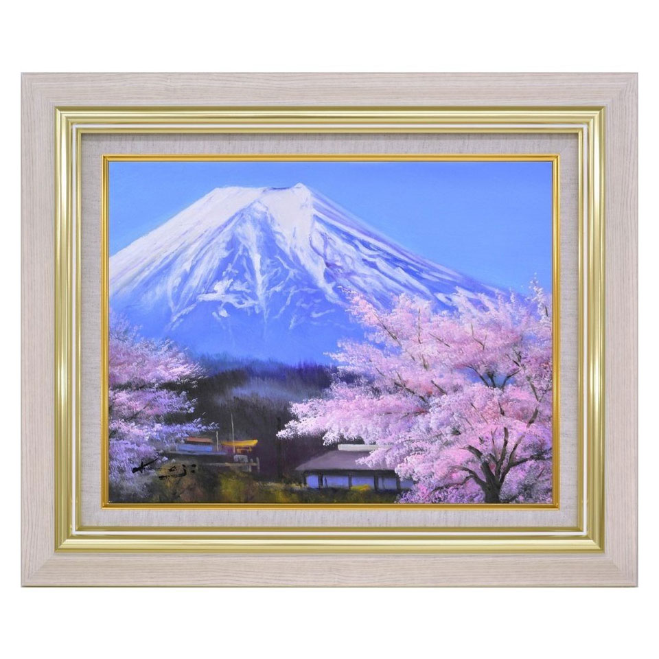 21人気特価 加治秀雄 里の桜に富士 F6号 油彩画 真筆 額付き 新品 油絵 風景画 肉筆 春 富士山 吉祥 Bks Iop Bks Iop Atiqshoppingcenter Com