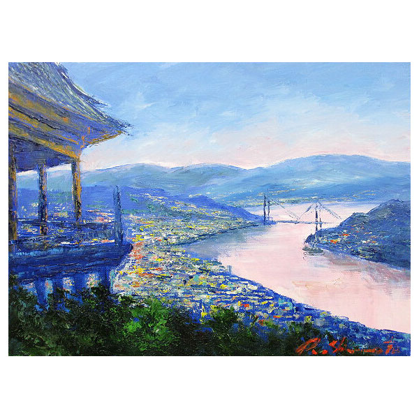 楽天市場】油彩画 F6号 辻京子 「八ヶ岳山麓」 真筆 額入り 額装絵画