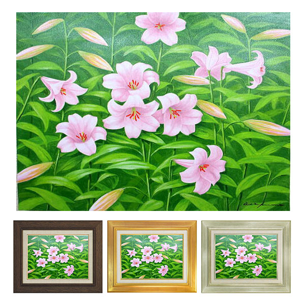 楽天市場】油彩画 F6号 朝隈敏彦 「バラ（赤）」 真筆 額入り 額装絵画