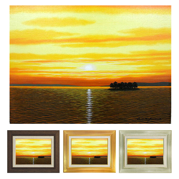 楽天市場】絵画 油絵 宍道湖 (朝隈敏彦) 送料無料 【肉筆