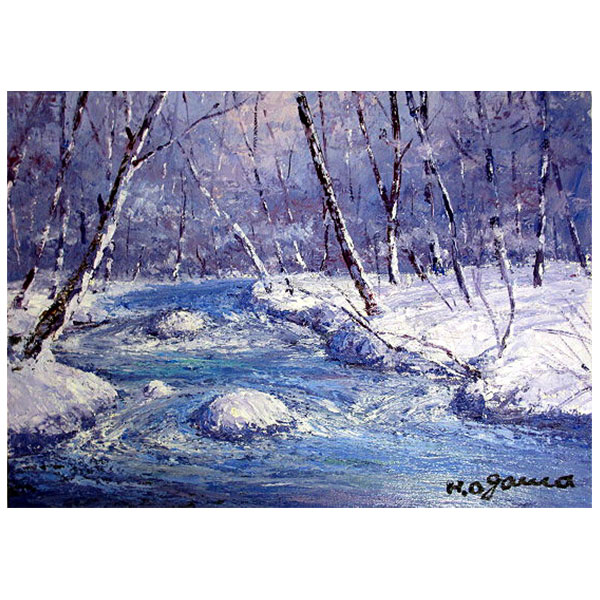 Sale【ART】小川久雄真筆(大正池と穂高連峰)10号 楽天市場】油彩画 F6号 小川久雄「白樺」 真筆 額入り 額装絵画 油絵