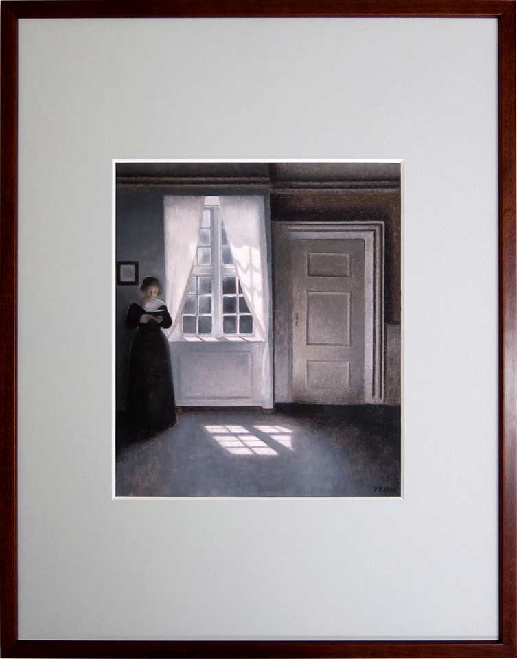 Vilhelm Hammershoi　ヴィルヘルム・ハンマースホイ　ハマスホイ Interior with easel of the artist. | ヴィルヘルム