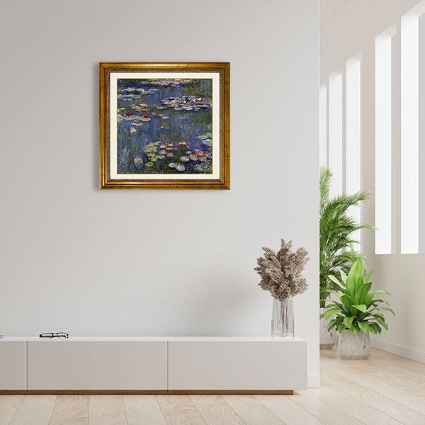 クロード モネ 睡蓮 カンヴァスにジクレー 写駒絵 前額部お付き 一齣画 図面 洋画 印象派 フランスの画匠 すいれん Water Lilies 国立西洋画廊 占める Txad Org