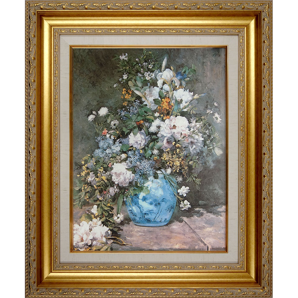 楽天市場】絵画 F6号 モネ ｢花瓶の花｣ 複製画 世界の名画 額入り