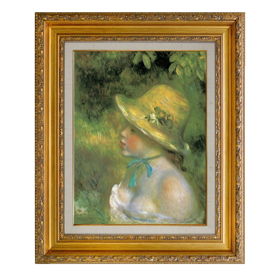 再値下げ❗️ルノワール 【夏の帽子 】　額付き 再値下げ❗️ルノワール 【夏の帽子 】額付き