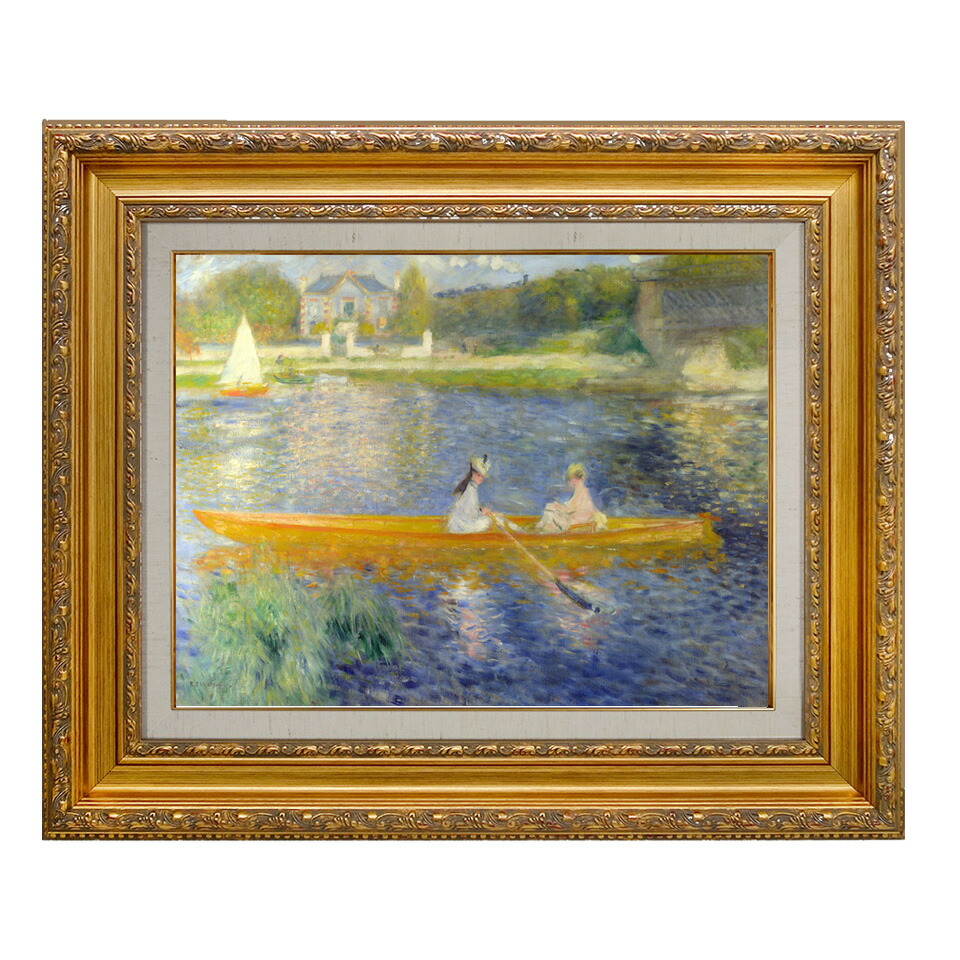 立体複製画　 ルノアール　『庭にて』　絵画　 額装 庭のニニ （ ニニ・ロペス ） 【10号】 ピエール＝オーギュスト