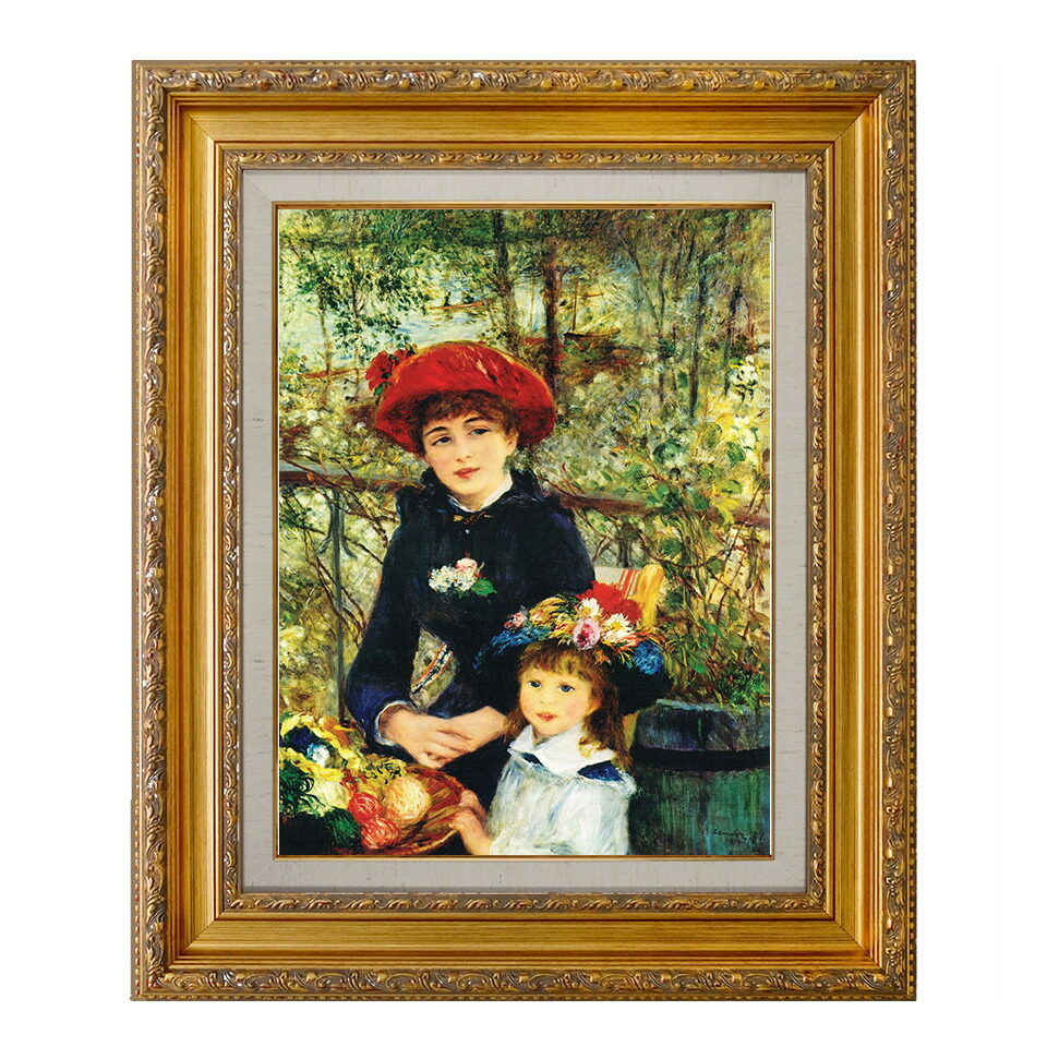 楽天市場】絵画 F6号 ルノワール ｢パリジェンヌ｣ 複製画 世界の名画 額