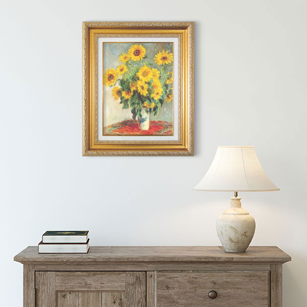 ブランドのギフト 絵画 F6号 モネ ひまわり 複製画 世界の名画 額入り 静物画 花瓶の花 印象派 メトロポリタン美術館 米 所蔵 Sferavisia Hr ブランドのギフト 絵画 F6号 モネ ひまわり 複製画 世界の名画 額入り 静物画 花瓶の花 印象派 メトロポリタン美術館 米 所蔵 Sferavisia Hr