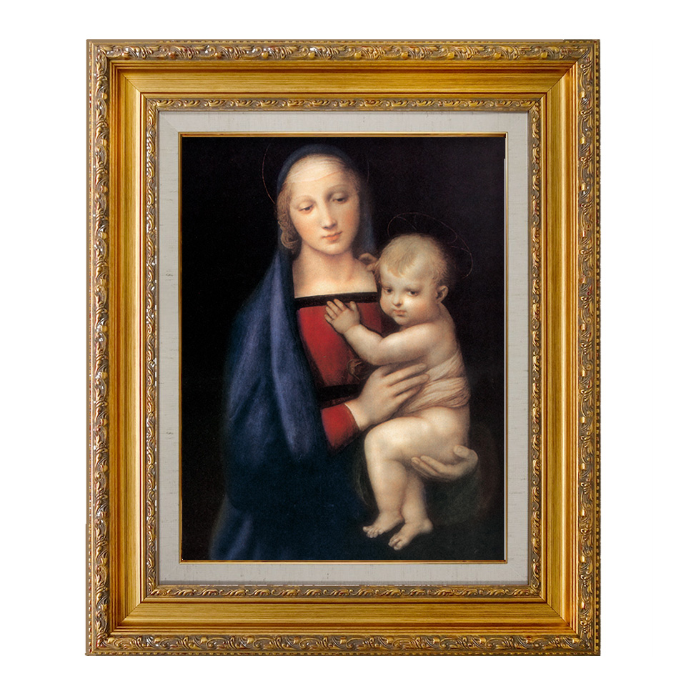 楽天市場】絵画 F6号 ラファエロ ｢ヒワの聖母｣ 複製画 世界の名画 額
