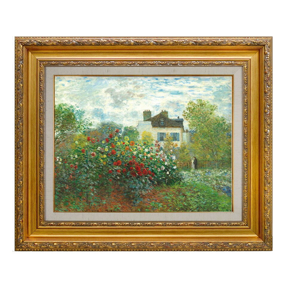 楽天市場】絵画 F6号 モネ ｢睡蓮（1908年）｣ 複製画 額入り 世界