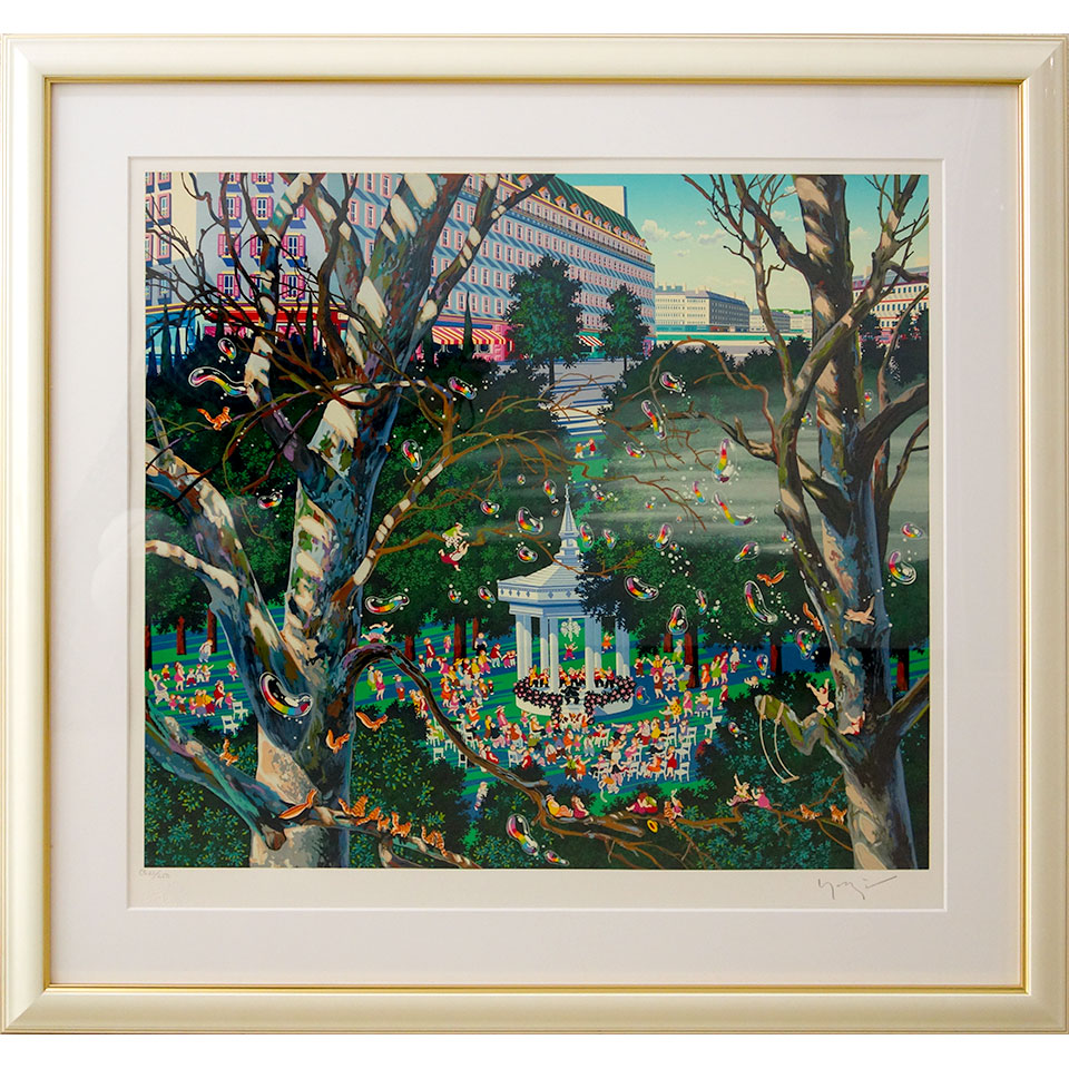 山形博導　シルクスクリーン ブラームスの子守歌61.4×60.8ed.198 絵画/タペストリ ランキング第1位