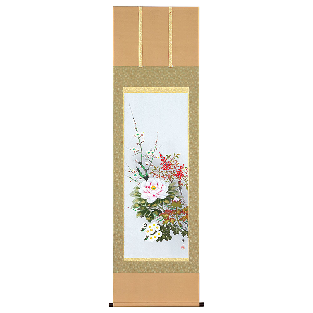 掛け軸 前田伍健 『 猿回 』 俳句 画賛 俳画 紙本 希少 軸装 掛軸 美品 楽天市場】【中古】【書画】鳴泉筆 俳句椿図 肉筆紙本掛軸【送料