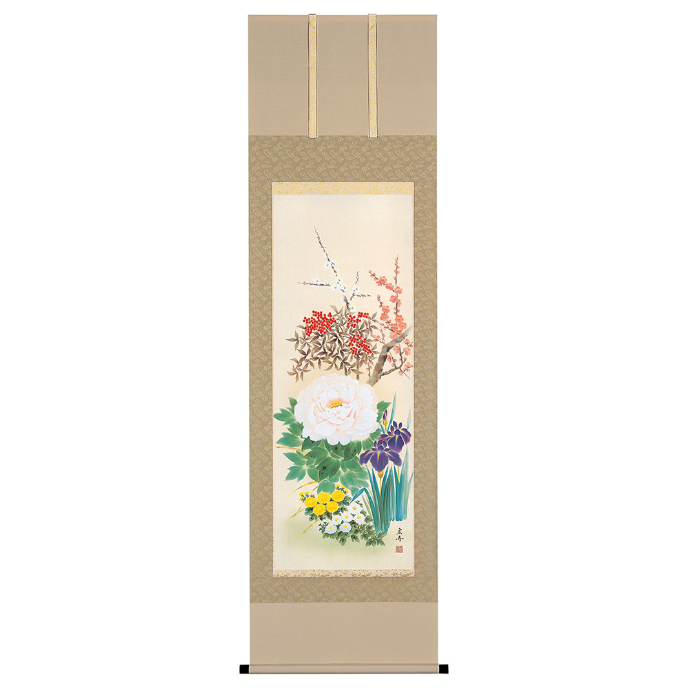 美品 掛け軸 藤田遥穂作 聖蓮華図 共箱 太巻き付 二重箱 美品 掛け軸 藤田遥穂作 聖蓮華図 共箱 太巻き付 二重箱 - メルカリ