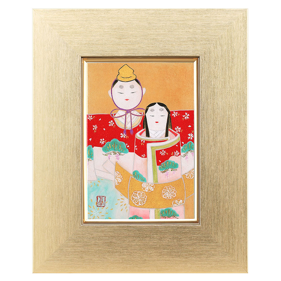 楽天市場】絵画 鈴木香／筆 「鯉幟」 SM号 日本画 複製 額入り