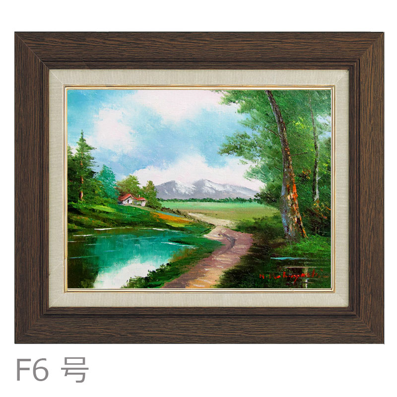 楽天市場】油彩画 小林幸三 「尾道」 F6号 額入り 油絵 風景画