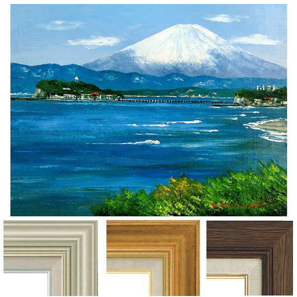 油彩 油絵 作者不詳 尾道？ 額付絵画