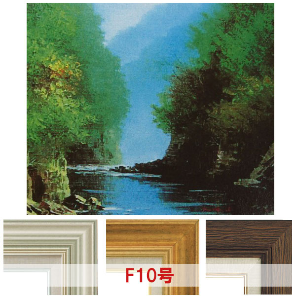 楽天市場】油彩画 小林幸三 「大沼湖」 F10号 額入り 油絵 風景画 額装